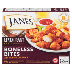 Janes Boneless Chicken Bites Buffalo 710 g, $2.39/100g