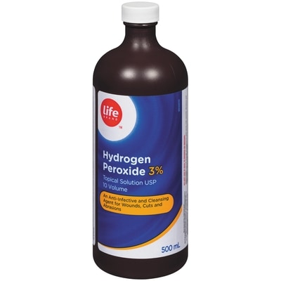 Life Brand Hydrogen Peroxide 500 ml, $0.90/100ml