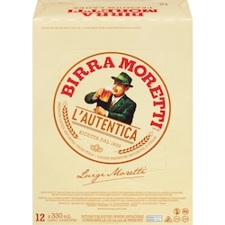Birra Moretti Canettes (Pièce d’identité requise au moment du ramassage) 12x330.0 ml, 0,72 $/100ml