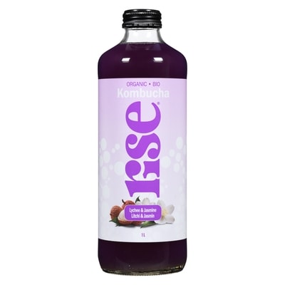 Rise Kombucha Lychee & Jasmine Organic  1 l, $1.00/100ml