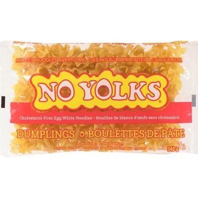 No Yolks Nouilles de blancs d'œufs sans cholestérol boulettes de pâte 340 g, 1,03 $/100g