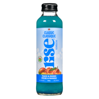 Rise RISE KOMBUCHA PECHE & MANGUE 414 ml, 0,84 $/100ml