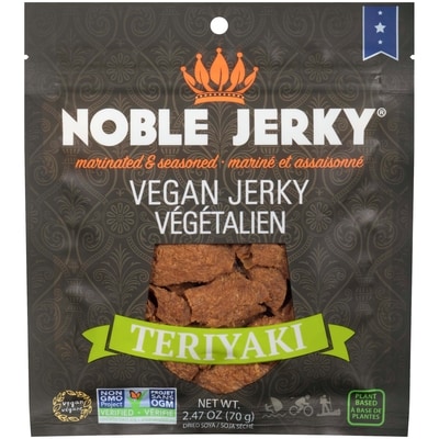 Noble Jerky Teryaki Vegan Jerky 70 g, $9.99/100g