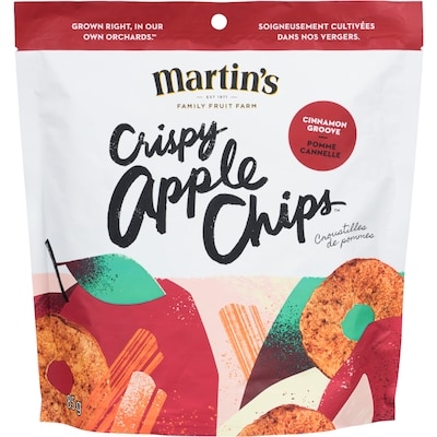 Martin’s Family Fruit Farm Pomme Cannelle Croustilles De Pommes 85 g, 4,46 $/100g