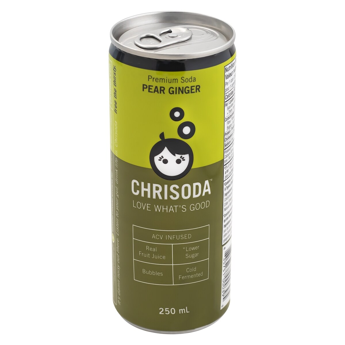 Chrisoda Premium Soda, Pear & Ginger 250 ml, $1.52/100ml