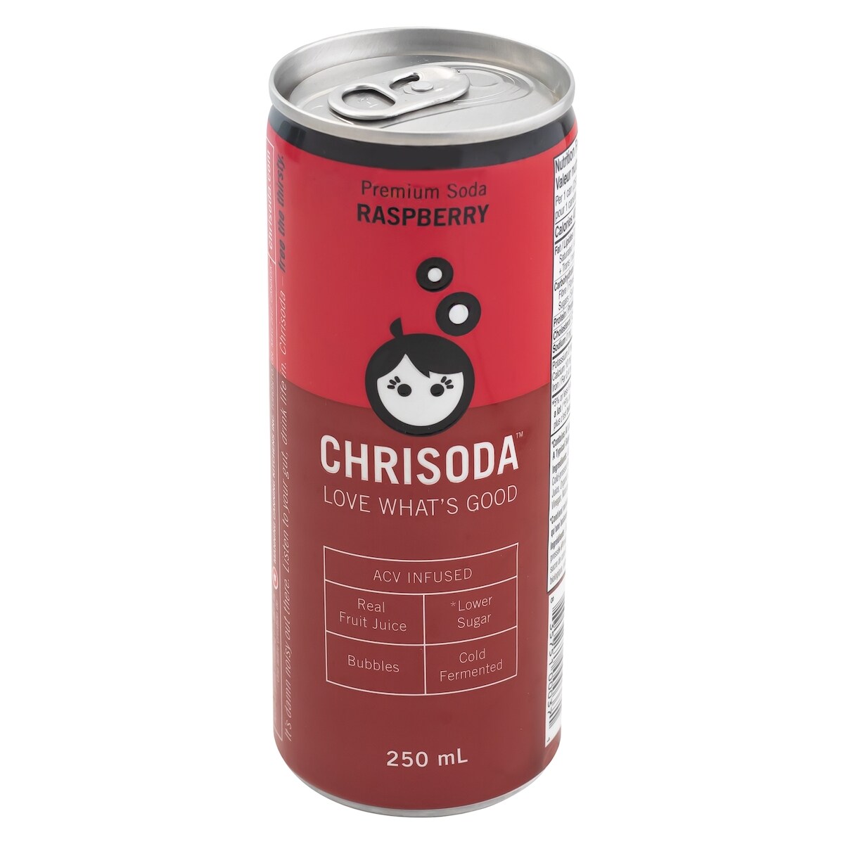 Chrisoda Premium Soda, Raspberry 250 ml, $1.52/100ml