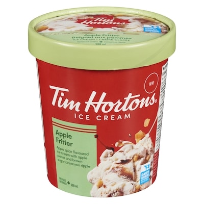 Tim Hortons Apple Fritter Ice Cream 500 ml, $1.40/100ml