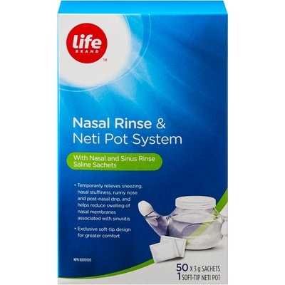 Life Brand Nasal Rinse and Neti Pot System 1 ea, $11.99/1ea