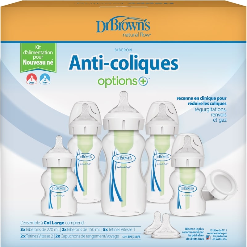 Options+ Wide Neck Newborn Feeding Set