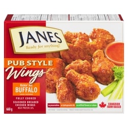 Janes Chicken Wings Buffalo 660 g, $2.12/100g