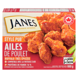 Janes Ailes de poulet Buffalo 660 g, 1,21 $/100g