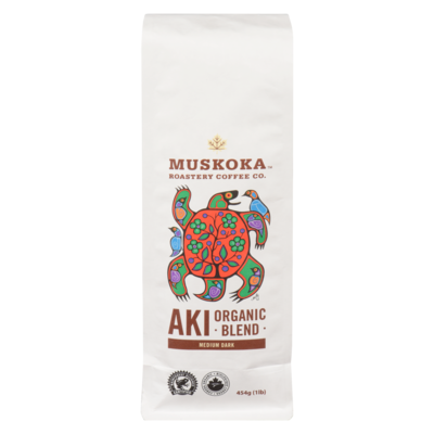 Muskoka Roastery Coffee Co Aki Organic Blend Medium Dark 454 g, $4.40/100g