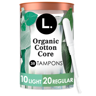 L. Tampons Light/Regular Absorbency, Made with Organic Cotton, 30 CT 30 ea, $0.52/1ea