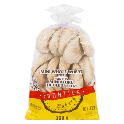 Frontier Bakery Mini Whole Wheat Pita 360 g, $0.83/100g