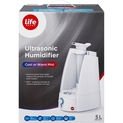 Life Brand Cool or Warm Mist Ultrasonic Humidifier  1 ea, $82.99/1ea