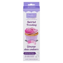 Pink & White Buttery Cream Flavour Swirled Frosting