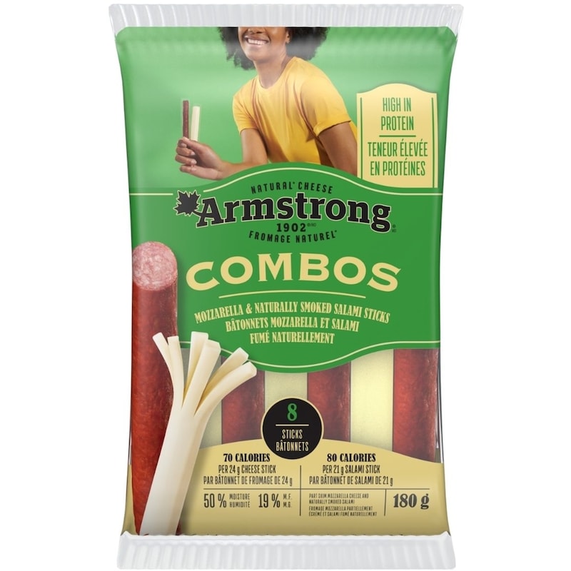 Combos Mozzarella & Naturally Smoked Salami Sticks
