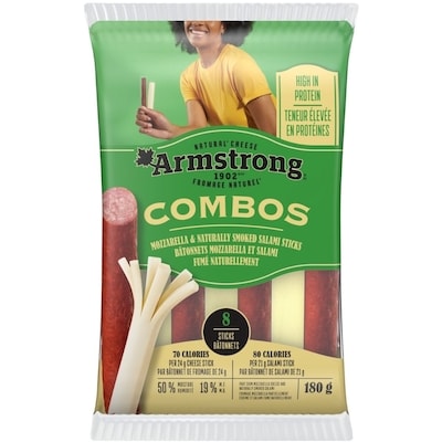 Combos bâtonnets de Mozzarella et salami fumé naturellement