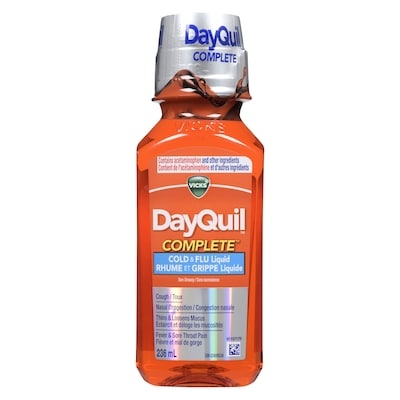 Vicks DayQuil COMPLETE Cold & Flu Symptom and Congestion Relief 236 ml, $5.72/100ml