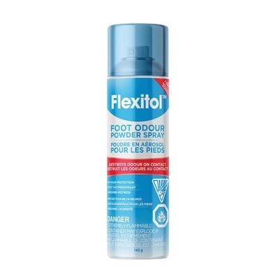 Flexitol Foot Odour Powder Spray, For Smelly Feet 143 g, $9.08/100g