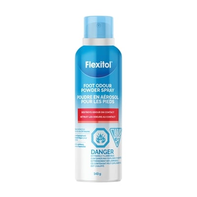Flexitol Poudre en aérosol, pour les pieds malodorants 143 g, 9,08 $/100g