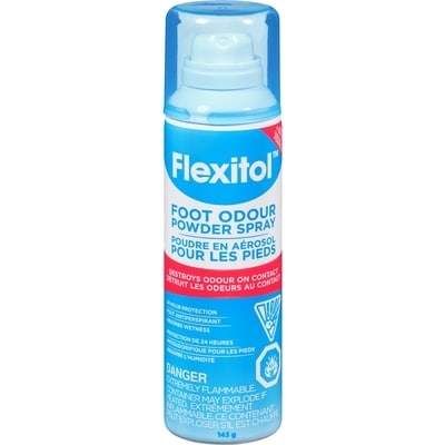 Flexitol Poudre en aérosol pour les pieds 143 g, 9,43 $/100g