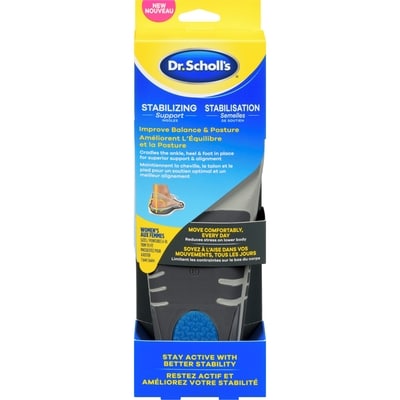 Dr Scholls Stabilizing Support Insoles Women's Sizes 6-10 1 ea, $21.99/1ea