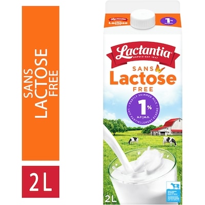 Lactantia Milk Lactose Free 1% Partly Skimmed 2 l, $0.32/100ml