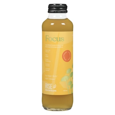 Rise Kombucha Focus Orange Mango Organic Sparkling Adaptogenic Beverage 414 ml, $1.08/100ml