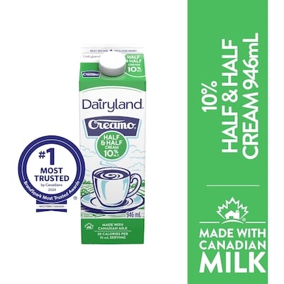 Dairyland 10% Coffee Cream 946 ml, $0.37/100ml