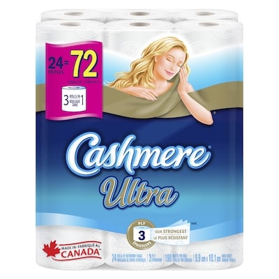 Cashmere 3 Ply Rolls Of Bathroom Tissue 24 ea, $0.88/1ea