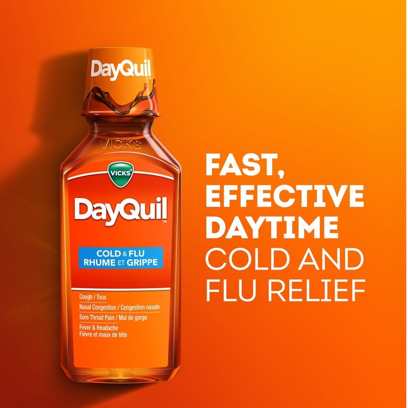 DayQuil Non-Drowsy Daytime Relief for Cold, Flu Symptom & Congestion