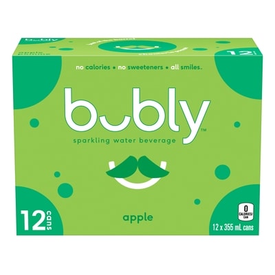 Bubly Sparkling Water Sparkling Water Apple 12x355.0 ml, $0.16/100ml