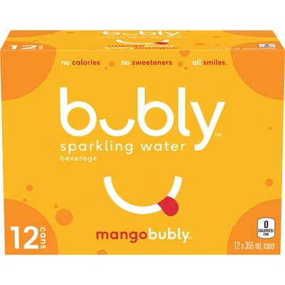 Bubly Sparkling Water Sparkling Water Mango 12x355.0 ml, $0.15/100ml