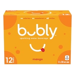 Bubly Sparkling Water Sparkling Water Mango 12x355.0 ml, $0.20/100ml