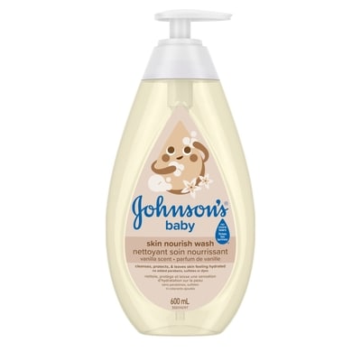 Johnsons Skin Nourish Vanilla Oat Wash 600 ml, $1.17/100ml