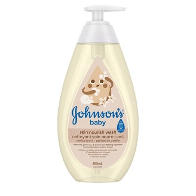 Johnsons Nettoyant hydratant Soin nourrissant Vanille et avoine 600 ml, 1,10 $/100ml