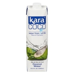 Kara Coco eau de noix de coco 1 l, 0,40 $/100ml