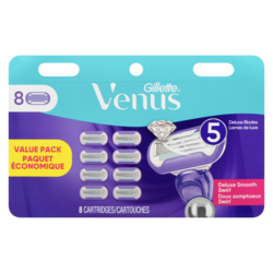 Deluxe Smooth Swirl Women's Razor Blade Refills, 8 Count