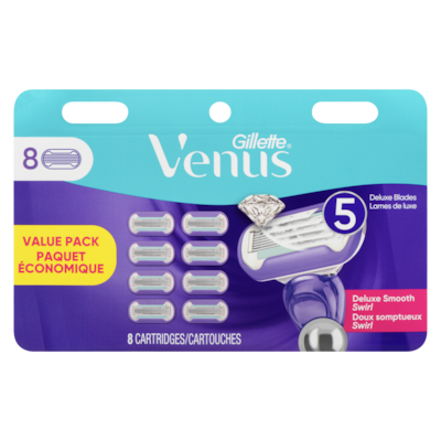Gillette Cartouches de rechange de rasoir Doux somptueux Twist pour femmes, 8unités 8 ea, 6,50 $/1ch
