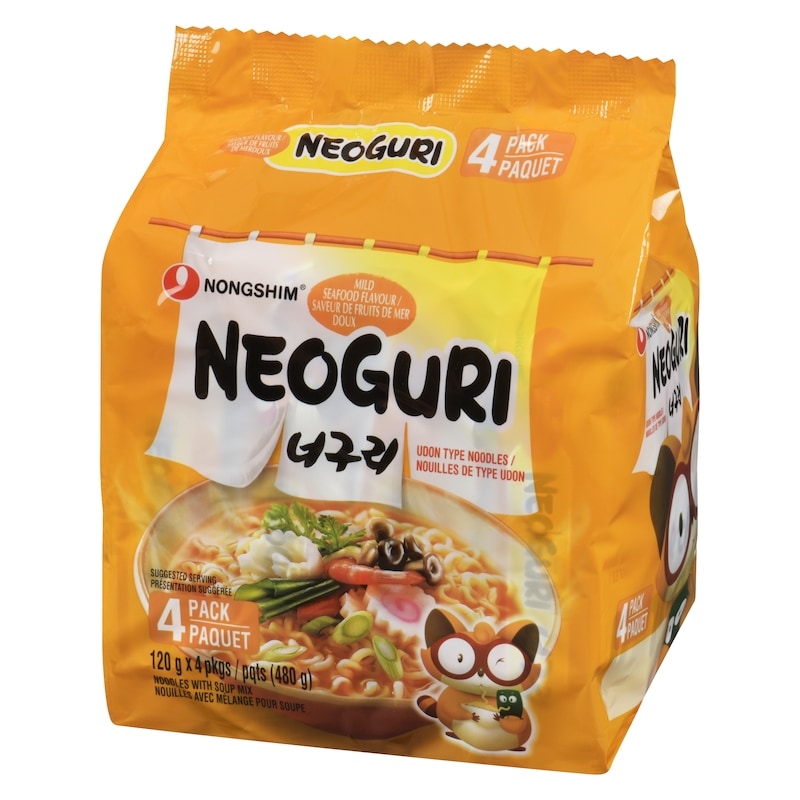 Neoguri Noodles With Soup Mix Mild Seafood Flavour