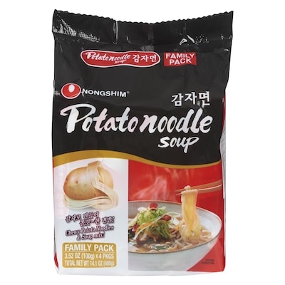 Nong Shim Potato Noodle Soup Family Pack 400 g, $1.50/100g