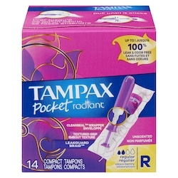 Pocket Pearl Tampons Regular Absorbency, 14 Tampons