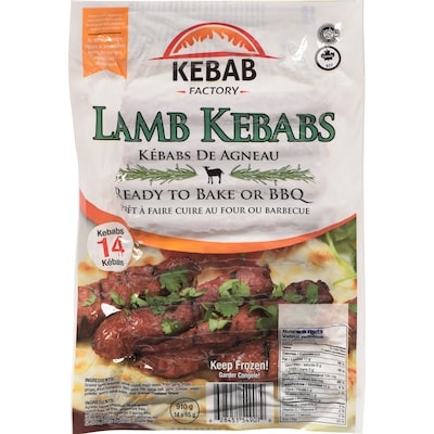 Kebab Factory Lamb Kebabs Medium 910 g, $2.09/100g