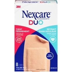 3 M Pansements forte doux duo 1 ea, 7,49 $/1ch