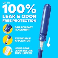 Tampax Compact Pearl Tampons, with LeakGuard Braid & Extendable