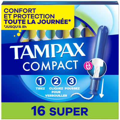 Tampax Tampons Pocket Pearl avec tresse anti-fuites LeakGuard, degré d’absorption super, non parfumés, 16 tampons. 16 ea, 0,44 $/1ch