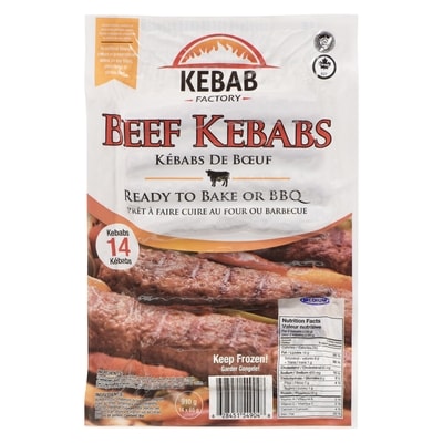 Kebab Factory Kébabs de bœuf 910 g, 1,70 $/100g