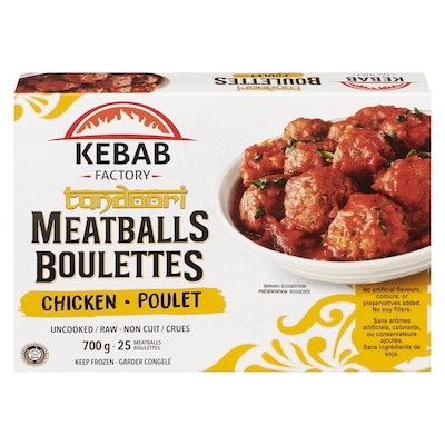 Kebab Factory Tandoori Meatballs Chicken 700 g, $1.50/100g