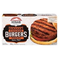 Kebab Factory Burgers tandoori poulet moyene 904 g, 1,55 $/100g